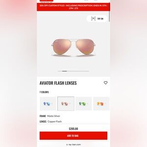 Aviator Ray-Ban PINK & PURPLE sunglasses